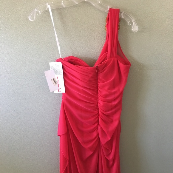 NEW xscape by joanna chen one shoulder long dress - Picture 7 of 8